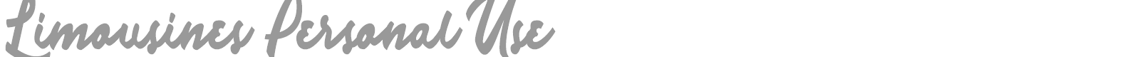 Limousines font preview